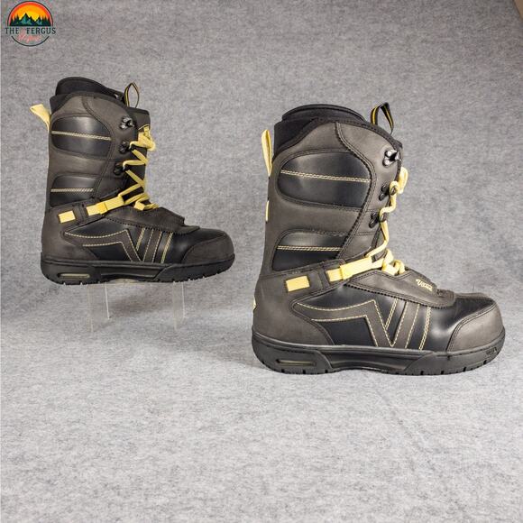 Vans Off The Wall Hi-Standard Snowboard Boots Black Yellow Lace-Up Women's Sz 9 - Picture 3 of 16